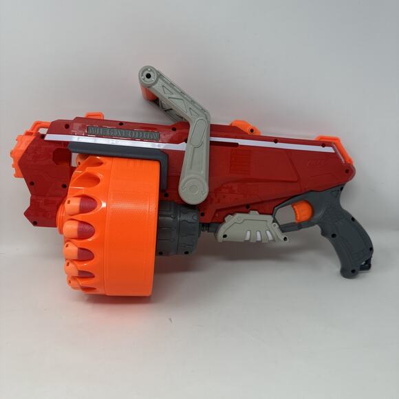 Nerf N-Strike Mega Megalodon Blaster Dart Gun Hasbro Toy w/ 18 Darts Red - Picture 5 of 9